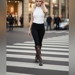 Chico's Dark Brown Over the Knee Boots